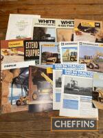 Qty sales brochures for Caterpillar D6 Variable HP, to include telehandlers, loading shovel, together with others