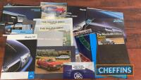 Qty Japanese car manufacturer sales brochures etc, to include 616 saloon