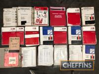 A qty International Harvester and Case IH tractor and machinery manuals and parts books