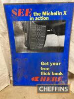 See The Michelin X.., a hard board sign, 41 x 30ins