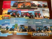 Qty agricultural tractor and machinery sales leaflets, range brochures etc, to include Case Puma Series, Landini Powermax etc.