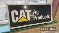 CAT Ag Products illuminated dealers sign, 74cm x 35cm x 11.5cm