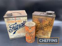 Filtrate Synchro and Wolseley two early cans, together with a sealed can and contents (3)