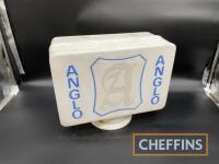 Anglo, a plastic fuel pump globe of box form