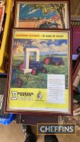 2no. Fordson Major pictures, framed