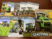 Deutz-Fahr, qty agricultural tractor and machinery sales brochures etc.