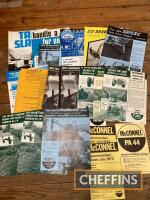 McConnel Power Arm sales brochures, including Model U, PA44, Super C etc.