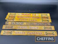 Dunlop, a selection of 6 shelf edge printed A1` signs