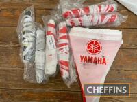 Yamaha, qty motorcycle dealership bunting, some unopened