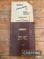 Fowler Challenger 3 instruction book, together with Meadows 630 Series engine book