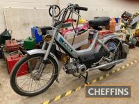 1980 49cc Puch Maxi MOPED
<br/>Reg. No. FER 378W
<br/>Frame No. 6882593
<br/>Engine No. 6882593
<br/>Appearing in clean and original order, shed stored in recent years and now requiring recommissioning. Offered for sale with V5C, manuals, old MOTs etc in 