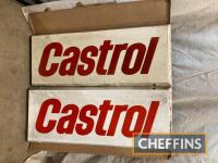 Castrol, two NOS fibreglass signs, 37 x 14ins each, complete with original packaging (2)