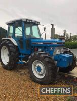 1990 FORD 7810 S.III 6cylinder diesel TRACTOR
<br/>Reg. No. G408 COY
<br/>Serial No. BG43080
<br/>A well presented example with Super Q cab and front weights
<br/>V5 abd key in office