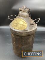 The Eddison Steam Rolling Co. Ltd, Dorchester, a cylindrical oil can (2gallon approximately)