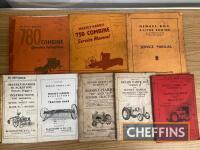 Massey-Harris tractor, combine and implement parts lists, instructions etc