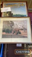 2no. Fordson pictures, framed