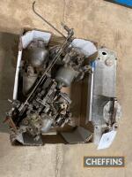 Qty carburettors, vacuum wiper motors MG display rocker box