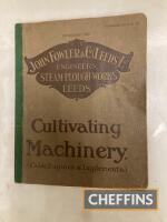 Fowler Cultivating Machinery Catalogue No.50 Part 1, 104pp, illustrated