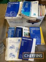 Qty various agricultural machinery and equipment manuals, leaflets etc, some in poor condition