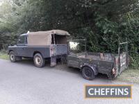 1971 2286cc Land Rover Series IIA 109 diesel 4x4
<br/>Reg. No. AAF 409J
<br/>Chassis No. 25120656H
<br/>This 109 is fitted with the later 5 bearing crank diesel engine and reported to have had some refurbishment work including replacement rear crossmember