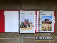 Massey Ferguson 300/3000 Series tractors, combines and machinery, two ring binders of sales information, including approximately 30 brochures and other material c.1990s