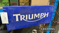 Small Triumph dealer sign