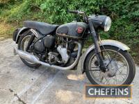 1956 499cc Velocette Venom MOTORCYCLE
<br/>Reg. No. 48 GEV (non transferable)
<br/>Frame No. RS 8387
<br/>Engine No. VM1226
<br/>Purchased by the current owner in 2001 from a renowned Suffolk dealer in restored condition, regrettably ill health has meant 