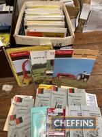 Large qty New Holland implement, baler, combine etc. sales brochures