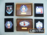 Collection of 6 RAC badges and plaques from the 1960s, part of a personal collection of Jim Porter (co-driver of Jim Clark)