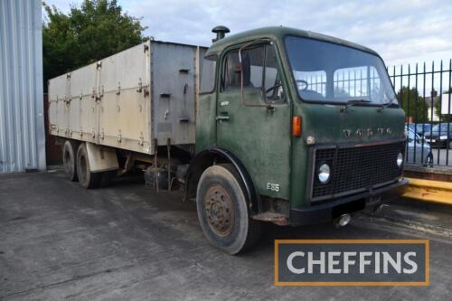 1974 Volvo F86 6cylinder diesel 6x4 Dropside Tipper
<br/>Stated to in ex-farm condition 
<br/>Reg. No. SRP 616N 
<br/>V5 in office 
<br/>Estimate: £7,000 - £9,000
<br/>