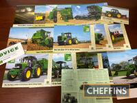 John Deere, qty agricultural tractor and machinery sales leaflets etc, to include 9020 Series etc. (20)