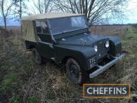 1950 1600cc Land Rover Series I 80ins petrol Light 4x4 
<br/>with overdrive 
<br/>Reg. No. ESU 807
<br/>Chassis No. 06111599
<br/>A matching numbers vehicle with the original 1600cc engine reconditioned a few years ago and has been used very little since.