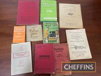 Qty agricultural themed literature, to include Fordson instruction manual, Petter Junior instructions etc. (11)