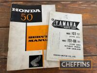 Yamaha FS1/FS1-DX parts list, together with Honda 50 service manual