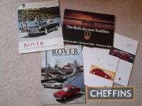 Qty Rover car brochures (5)