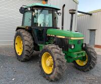 1988 JOHN DEERE 2850 diesel TRACTOR
<br/>Reg. No. F673 KTL
<br/>Serial No. 644734
<br/>Fitted with MFWD on 16.9R34 rear and 13.6R24 front wheels and tyres. A one owner tractor 
<br/>V5 and key in office