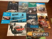 Car brochures, racing programmes etc, 10 original items