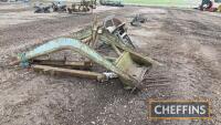 Ferguson banana style front loader with brackets and muck fork