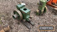 Ruston Hornsby PB 1 1/2bhp horizontal stationary engine No. 169607, an older restoration on skid unit 
<br/>starting handle in office