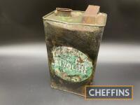 Alvoline oil can, complete with contents