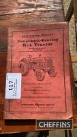 IH W-4 tractor instruction manual