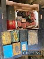 Lucas NOS items, together with various motor spares tins etc.