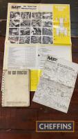 Massey Ferguson 135 operators manual and lubrication wall chart