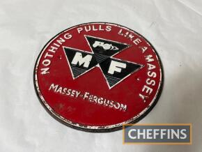 `Nothing Pulls Like a Massey`, a cast iron plate