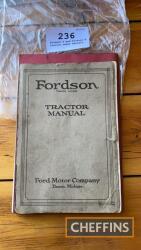 Fordson F and Fordson N tractor owner manuals