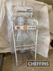 Corona, a 3-tier soft drinks stand, complete with signage