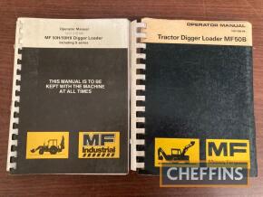 Massey Ferguson Digger/Loader operator manuals (2)