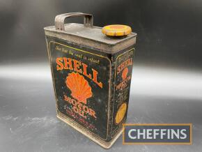 Shell Motor Oil, an early 1/2gallon (approximately) can, complete with logo'd cap