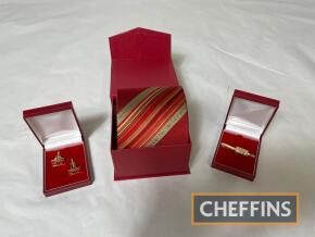 Massey Ferguson 50th Anniversary tie, cuff links and tie pin