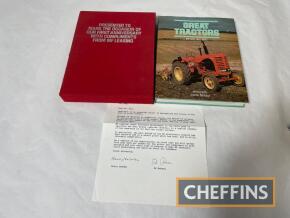 `Great Tractors` by Michael Williams with presentation box and letter on behalf of Massey Ferguson Leasing Commemorating first anniversary